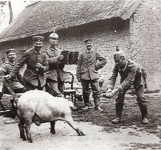 varken, Duitse soldaten, WOI